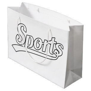 Text-Design: SPORTweiß + Ihr eigener Text & Ideen Große Geschenktüte