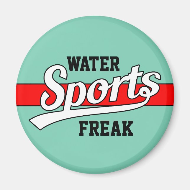 Text-Design: SPORTweiß + Ihr eigener Text & Ideen Magnet (Vorne)