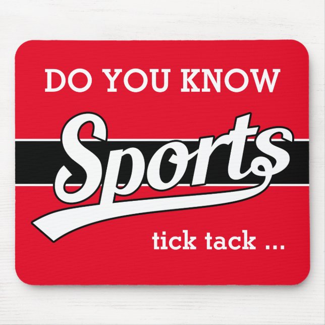 Text-Design: SPORTweiß + Ihr eigener Text & Ideen Mousepad (Vorne)