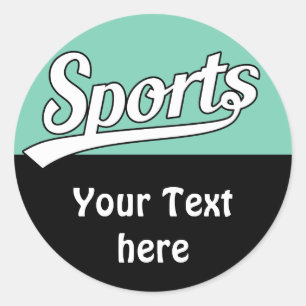 Text-Design: SPORTweiß + Ihr eigener Text & Ideen Runder Aufkleber