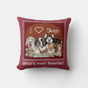 Text Dog Pack Club anpassen Kissen