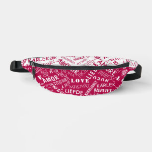 Text-Fanny-Pack für mehrsprachige Liebe - Benutzer Bauchtasche