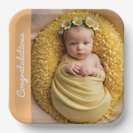 Text Foto kundenspezifische Glückwünsche Papier Pl Pappteller