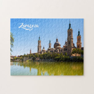 Text-Fotopuzzlespiele Saragossas Spanien Puzzle