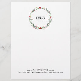 Text für benutzerdefiniertes Weihnachtslogo Briefbogen