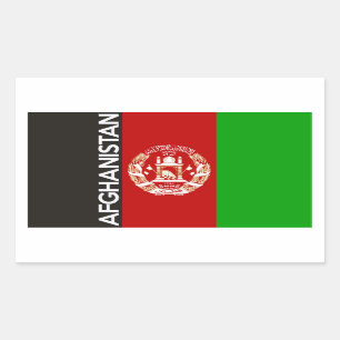 Text für das afghanische Landesflaggensymbol Rechteckiger Aufkleber