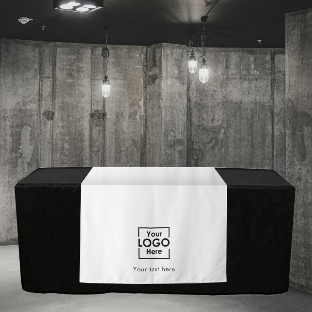Text für das Logo des benutzerdefinierten Tischfüh Wandteppich (Custom Table Runner Banner Business Logo Text Tapestry)