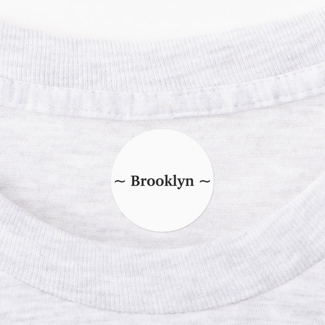 Text für den Namen ändern weiß Etiketten (Befestigt)