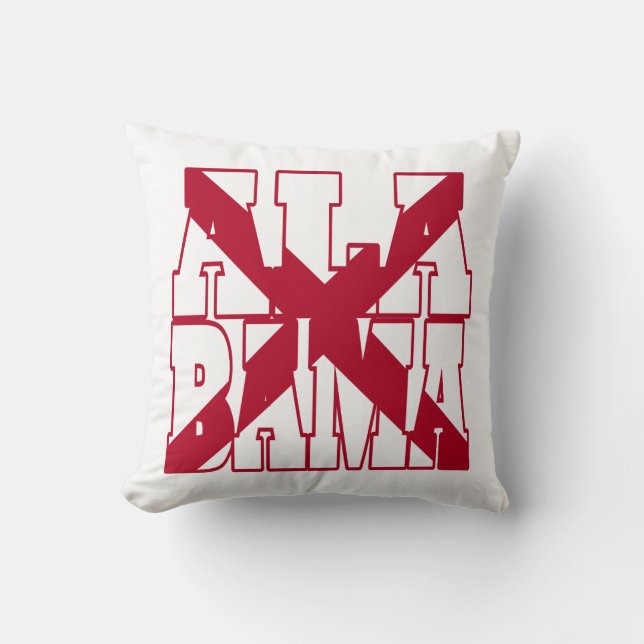 Text für die Alabama-Staatsflagge Kissen (Vorderseite)