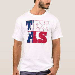 Text für die Staatsflagge in Texas T-Shirt