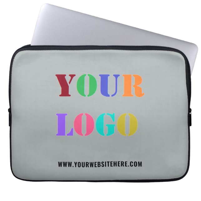 Text für Firmenlogo - Notebook-Siegel Laptopschutzhülle (Vorderseite)