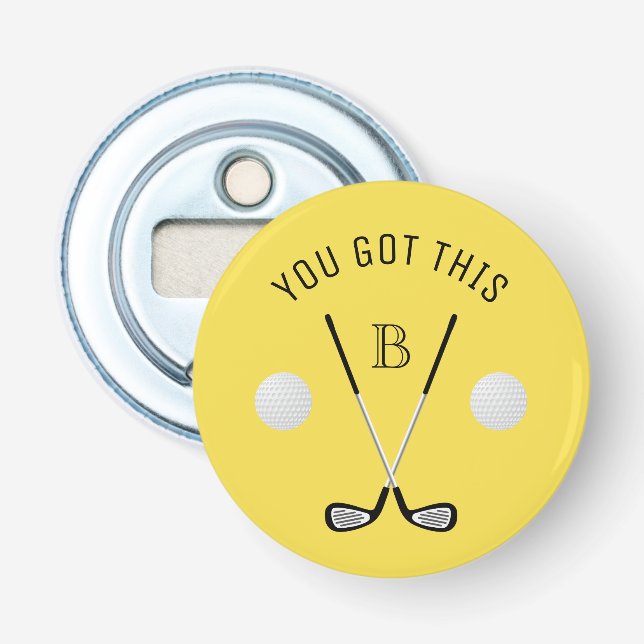 Text für Monogram-Golfklubs Flaschenöffner (Vorderseite)