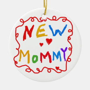 Text für Primärfarben Neue Mommy-Geschenke Keramik Ornament