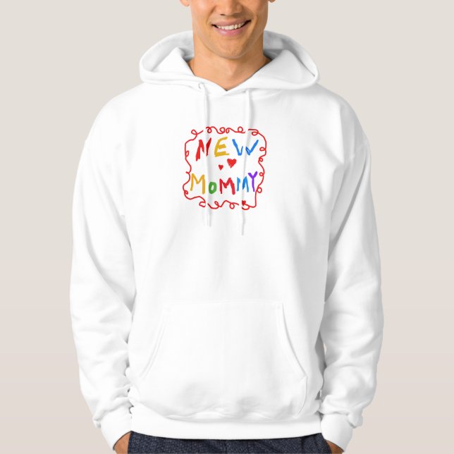 Text für Primärfarben Neue Mommy-Tshirts Hoodie (Vorderseite)