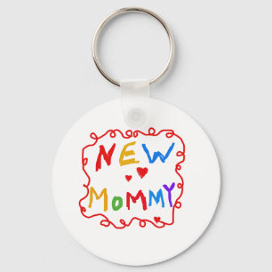 Text für Primärfarben Neue Mommy-Tshirts Schlüsselanhänger
