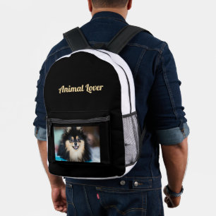 Text für Tierkörper gedrucktes Dog-Bild Stilvolle  Bedruckter Rucksack