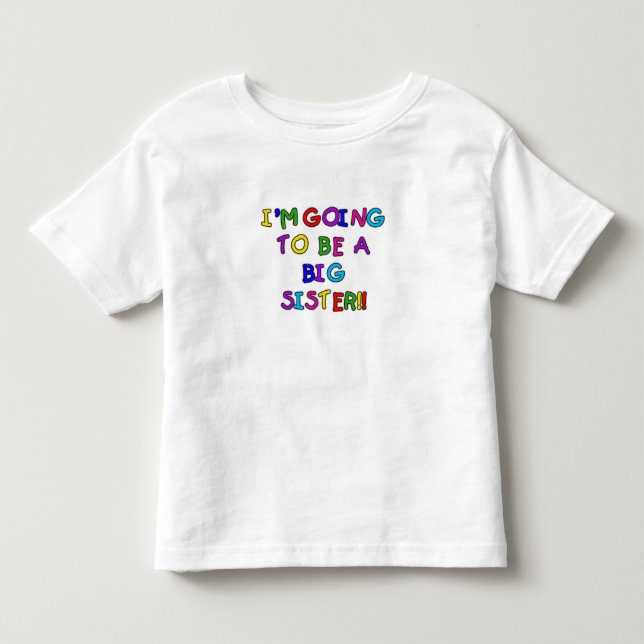 Text Future Big Sister Kleinkind T-shirt (Vorderseite)