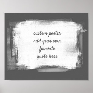 Text grau und weiß poster