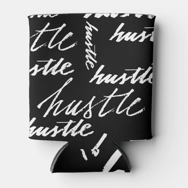 Text: Grunge Musik Muster. Dosenkühler (Vorderseite)