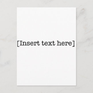Text hier einfügen postkarte
