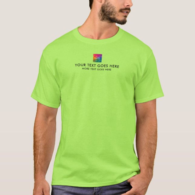 Text hinzufügen Foto oder Logo auf Mens-T - Shirt  (Vorderseite)