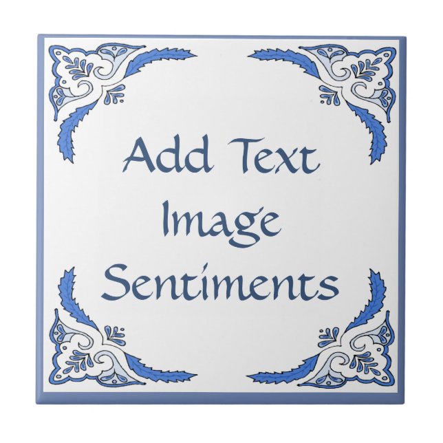 Text hinzufügen, Niederländisch aussehen, anpassen Fliese (Vorderseite)