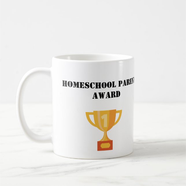 Text-Homeschool-Eltern-Preis hinzufügen Kaffeetasse (Links)