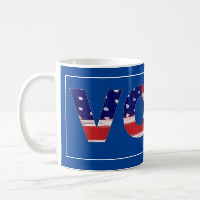 Text in Flag-Farben abstimmen Kaffeetasse (Links)