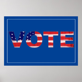 Text in Flag-Farben abstimmen Poster