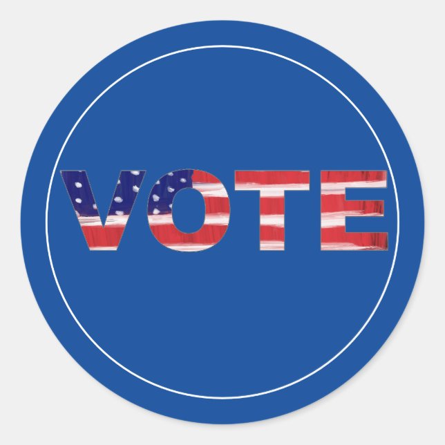 Text in Flag-Farben abstimmen Runder Aufkleber (Vorderseite)