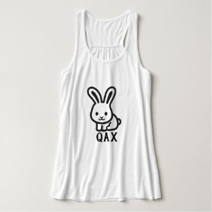 Text in Tsetsaut: qak und ein Kaninchen Tank Top