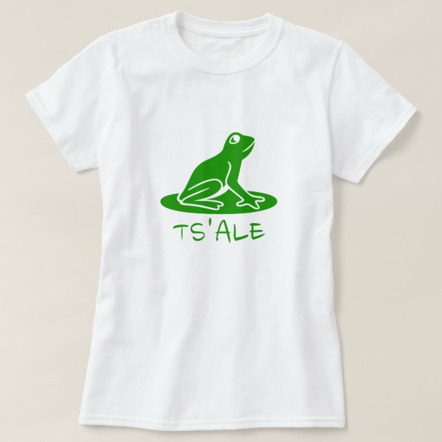Text in Tsetsaut: Seine altolcusci und ein grüner  T-Shirt (Design vorne)