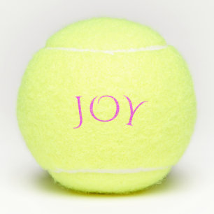 Text Joy Tennis Balls - Anpassbar Tennisbälle