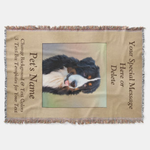 Text-Kästenpersonalisierte Throw-Decke des Decke