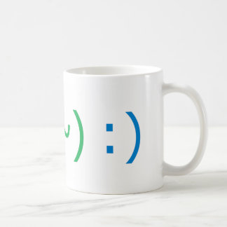 Text-Lächeln (drei Stile) Kaffeetasse