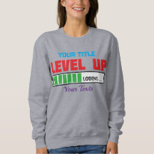 Text 'Level Up' mit grünem Ladefortschritt