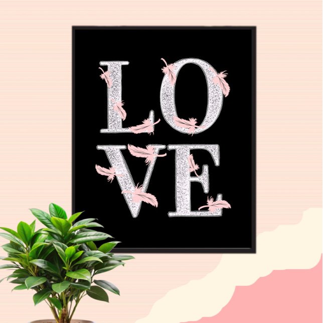 Text-LIEBE Poster (Von Creator hochgeladen)