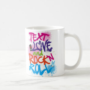 Text, Liebe und Rock 'n Roll Tasse