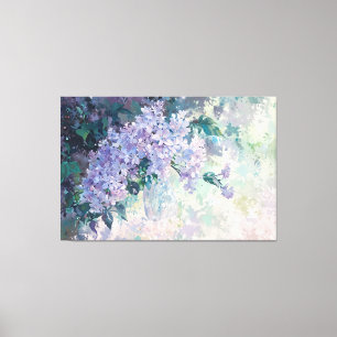 *~* TEXT Lilac TV2 Stretched Canvas Print hinzufüg Leinwanddruck