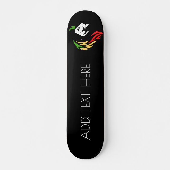 TEXT-Lion hinzufügen Skateboard (Vorne)