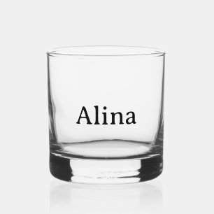 Text löschen, eigenes Design hinzufügen 12 oz Whiskyglas