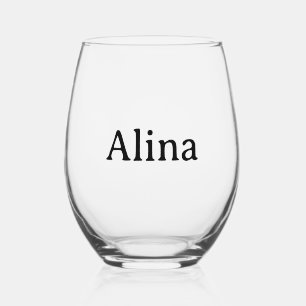 Text löschen, eigenes Design hinzufügen 16 oz Weinglas Ohne Stiel