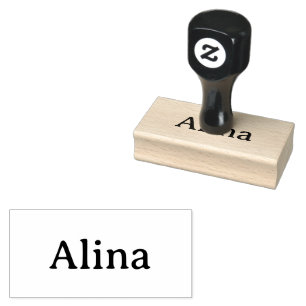 Text löschen, eigenes Design hinzufügen 1,5" x 3" Gummistempel