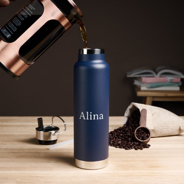 Text löschen, eigenes Design hinzufügen 25 oz  Trinkflasche (Kaffee (gedreht))