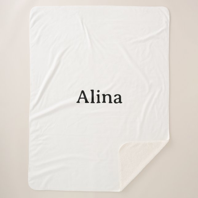 Text löschen, eigenes Design hinzufügen Groß Sherpadecke (Vorderseite)