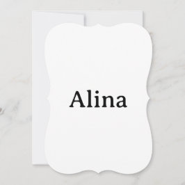 Text löschen, eigenes Design hinzufügen Halterung Einladung