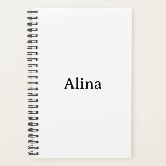 Text löschen, eigenes Design hinzufügen klein 5,5" Planer (Vorderseite)