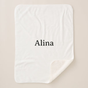 Text löschen, eigenes Design hinzufügen klein Sherpadecke
