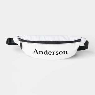 Text löschen und eigenes Design ersetzen 14,5" x 6 Bauchtasche