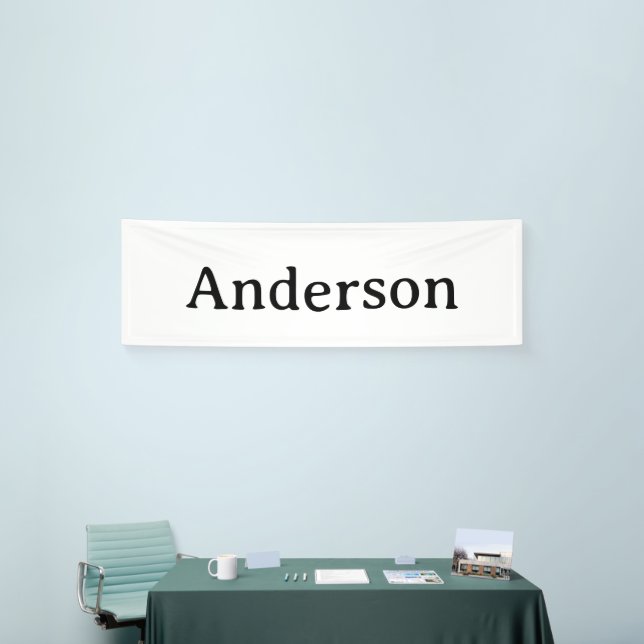 Text löschen und eigenes Design ersetzen 2,5' x 8' Banner (Messeveranstaltung)